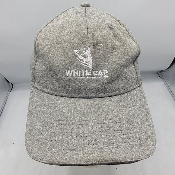 Sport Tek White Cap Gray Golf Hat Adjustable Lightweight Outdoors Casual - Picture 1 of 9